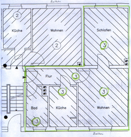 2-Zimmer-Wohnung mit Balkon