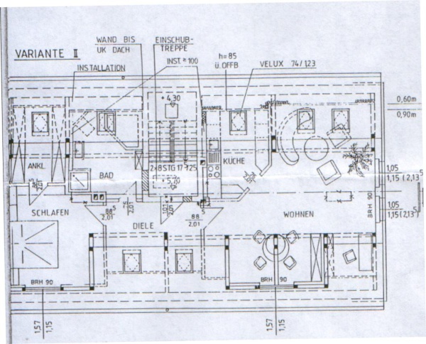 helle 2,5 Zimmer Dachgeschosswohnung