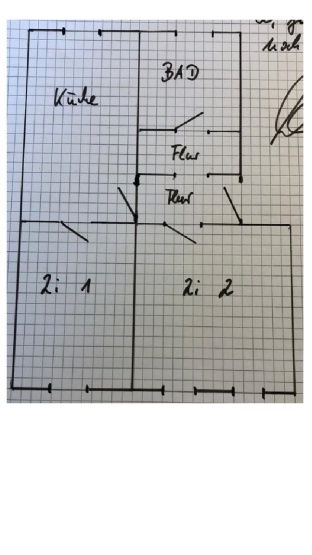 moderne 2-Zimmer-Wohnung im EG