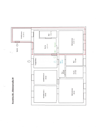 kleine 2-Zimmer-Erdgeschosswohnung