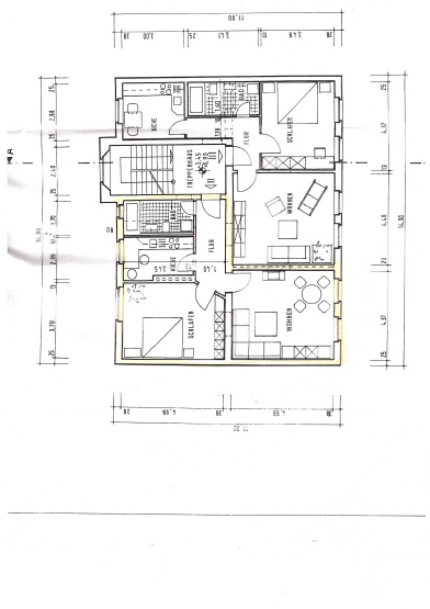 renovierte 2-Zimmer-Wohnung im 1.OG