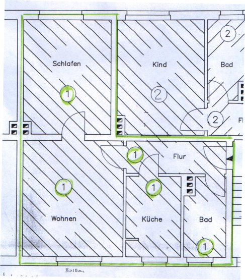 2-Zimmer-Wohnung im 2.OG mit Balkon