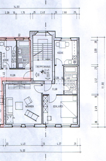 freundliche 2-Zimmer-Wohnung im 2.OG