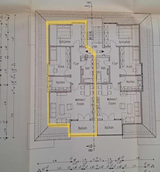 3-Zimmer-Wohnung mit Balkon und EBK