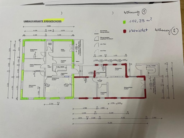 3-Zimmer-Wohnung im EG mit Balkon